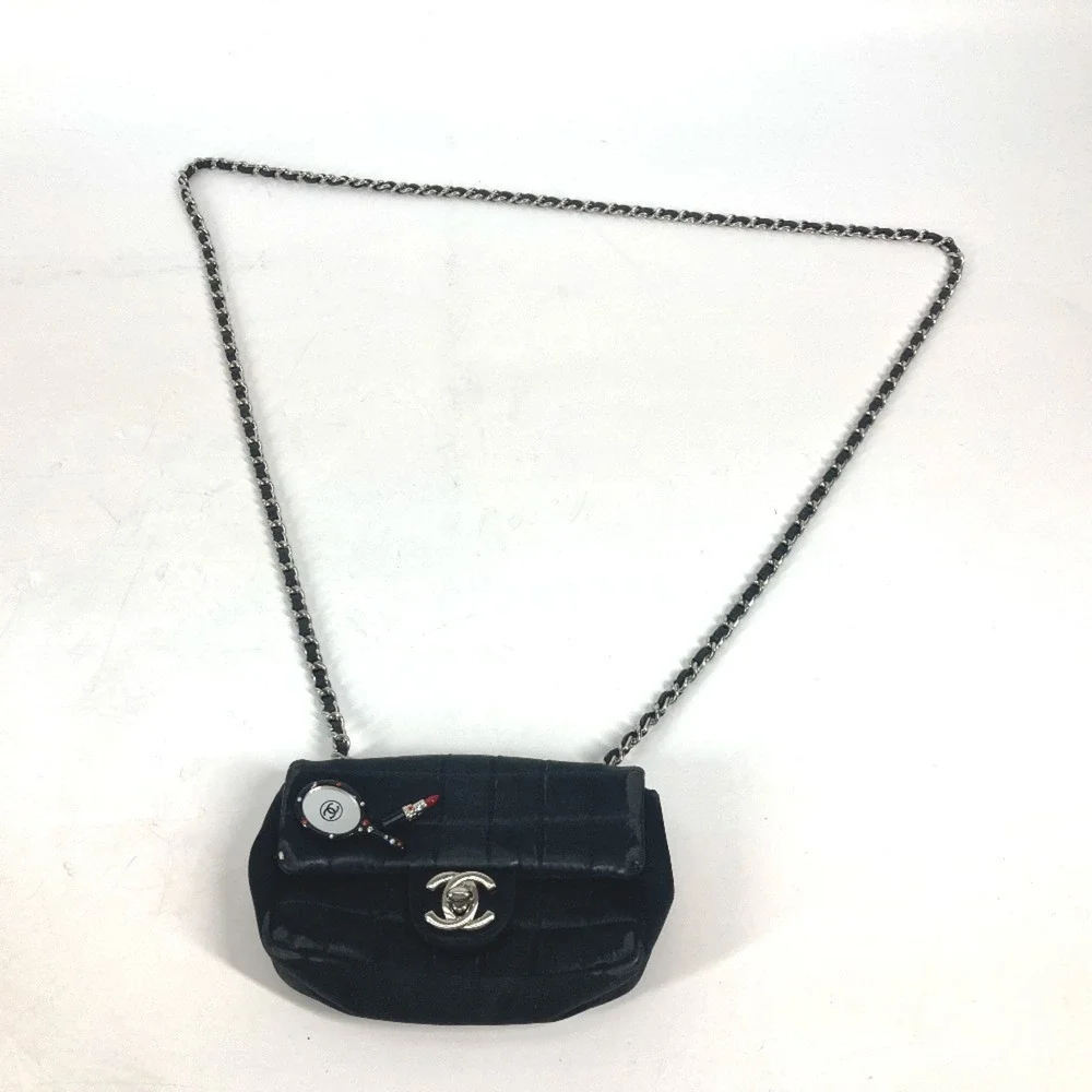 CHANEL Black Logo Pochette Shoulder Bag - Picture 3 of 13